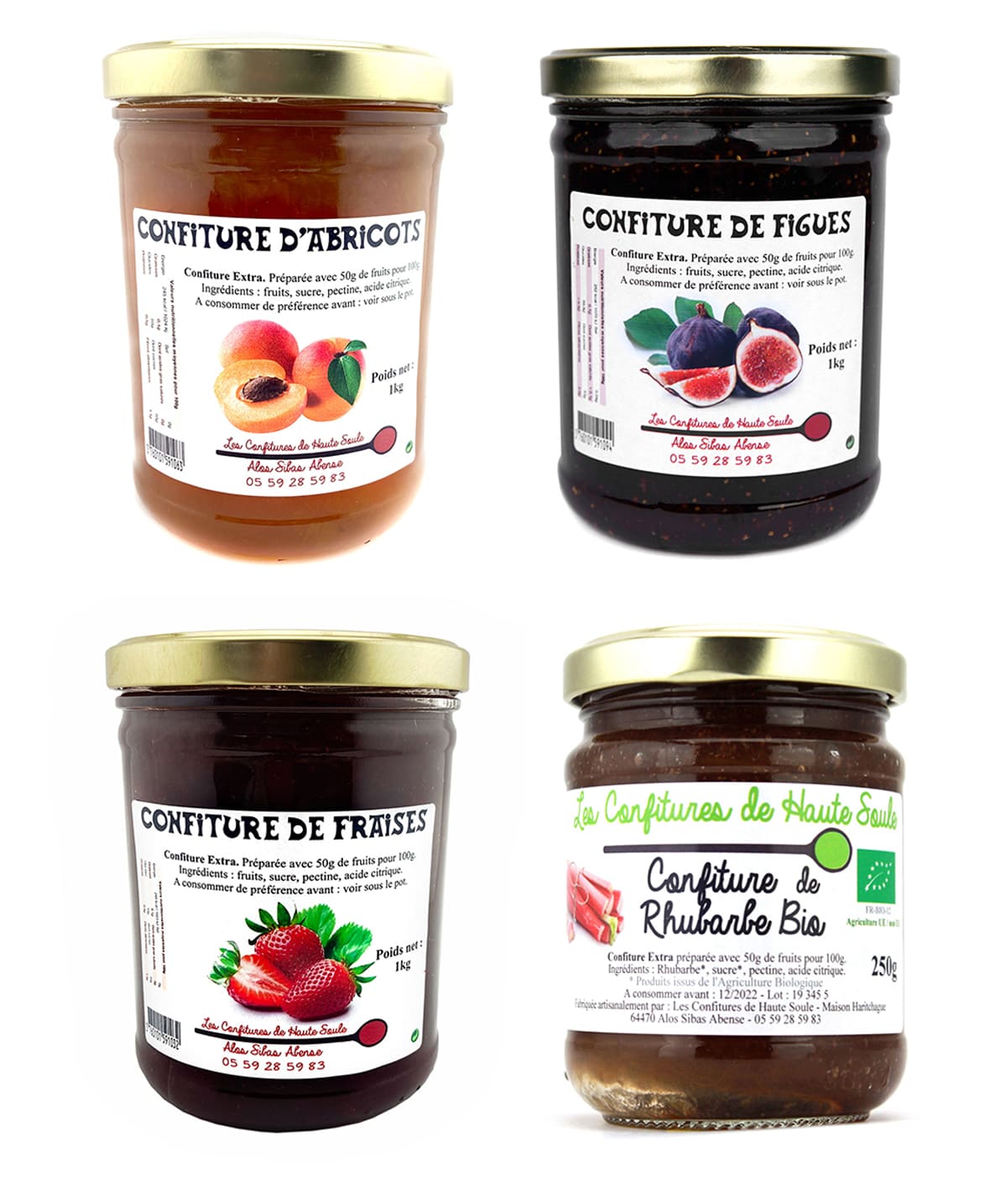 Confitures artisanales de Haute Soule.*ATTR