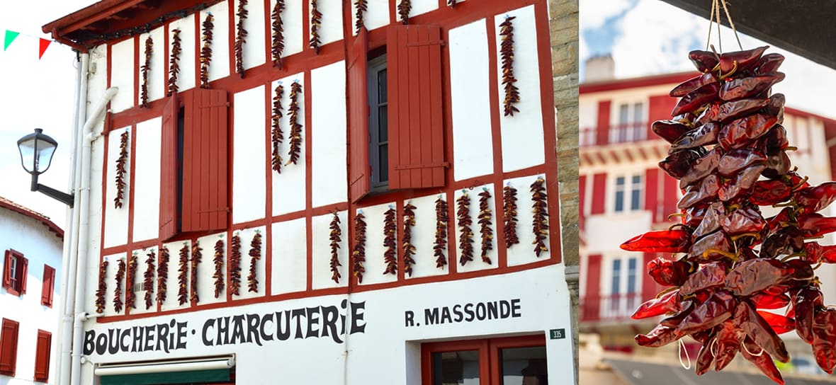 Village d'Espelette.*ATTR