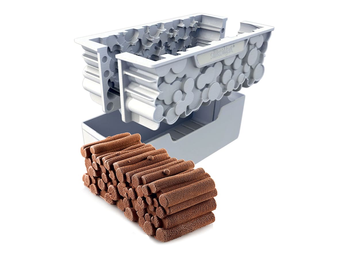Moule buche silicone Silikomart woody.*ATTR