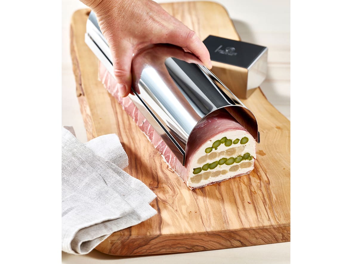 Moule buche inox démontable, préparations salées.*ATTR
