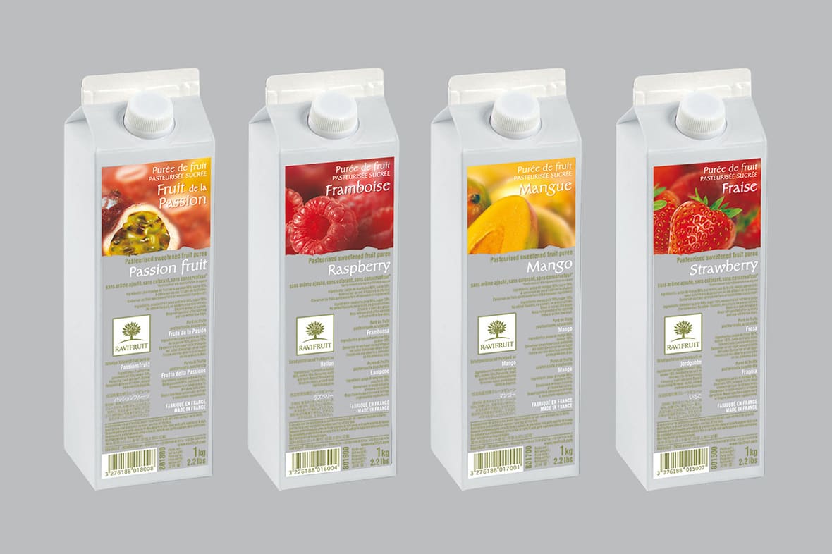 Purées de fruits Ravifruit.*ATTR