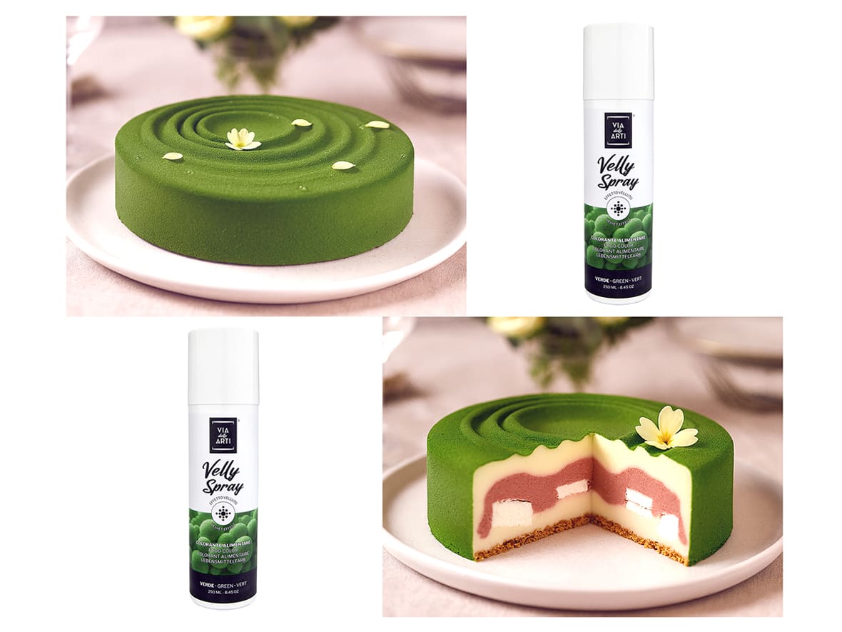 Spray velours patisserie vert Via delle Arti.*ATTR