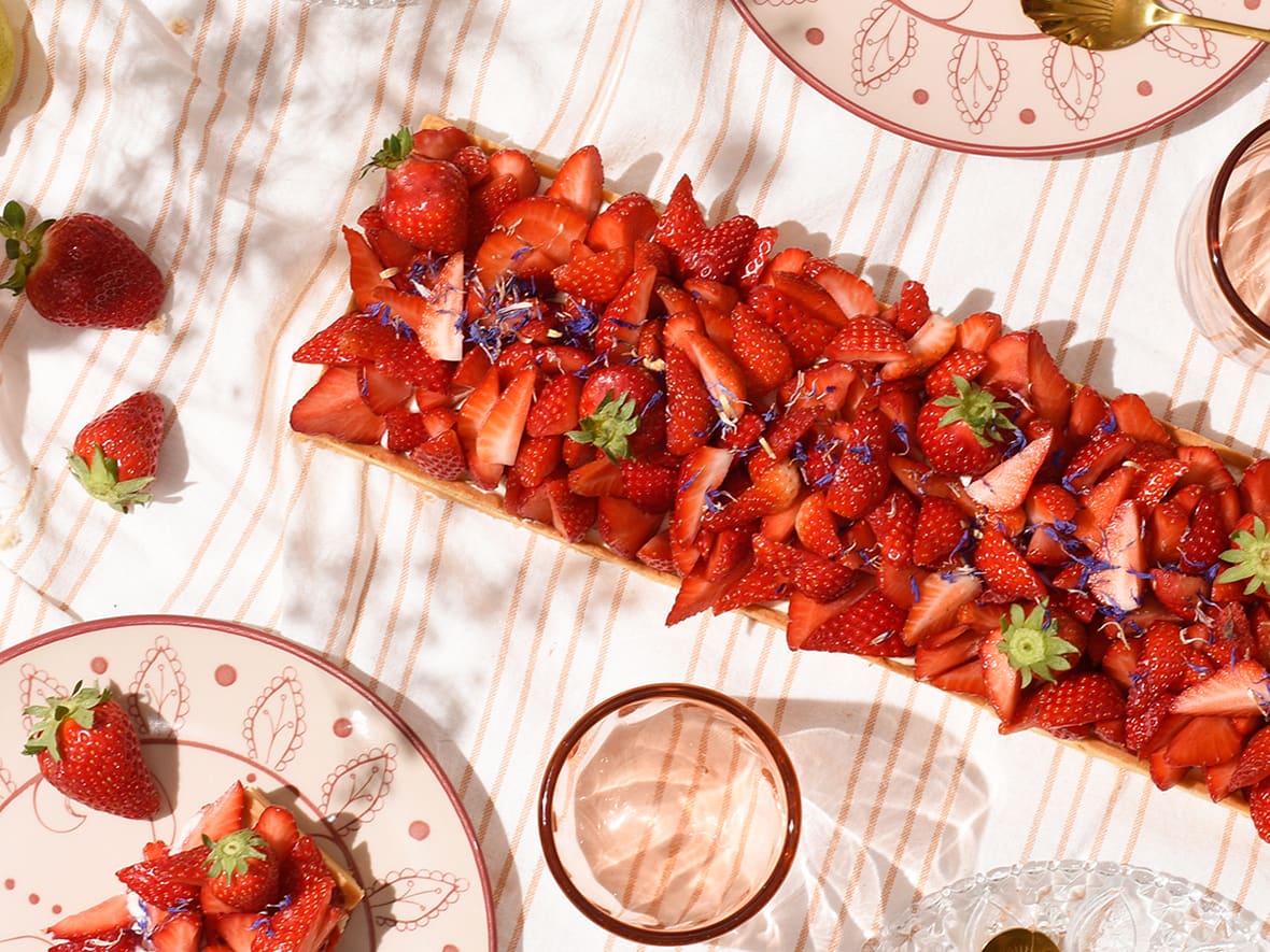 Tarte aux fraises facile.*ATTR
