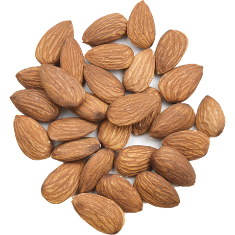 Shelled
raw almonds