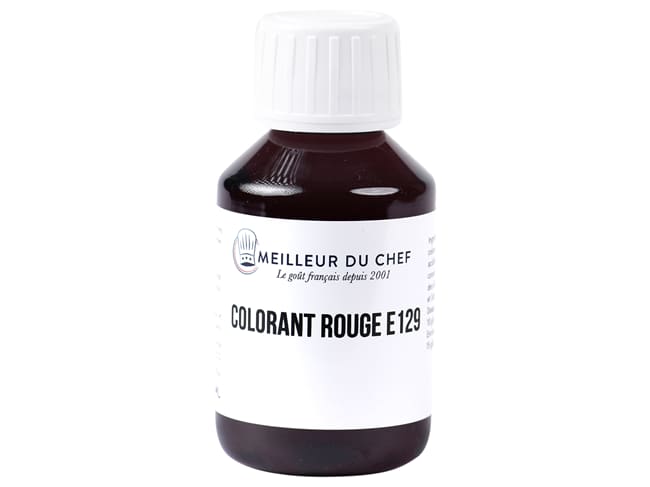 Colorante alimentare rosso E129 - idrosolubile - 115 ml - Meilleur du Chef