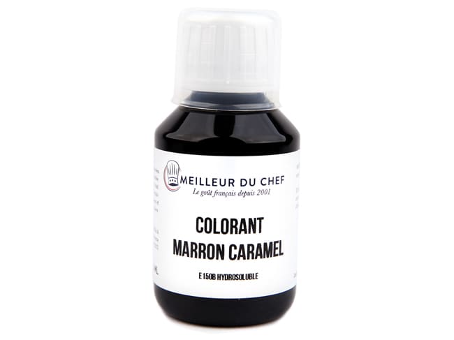 Colorante liquido alimentare marrone-caramello - idrosolubile - 1 litro - Meilleur du Chef