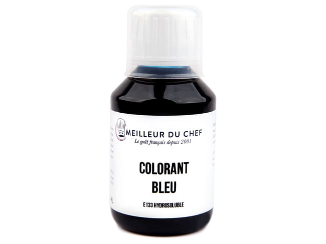 Colorante liquido blu per alimenti E133 - idrosolubile - 58 ml - Meilleur du Chef