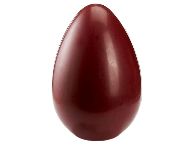 Stampo per cioccolato - metà guscio liscio - 4 impronte 13 x 8,7 cm