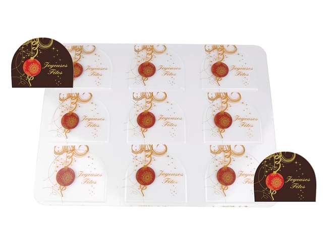 Stampo per estremità del tronchetto - Pallina di Natale