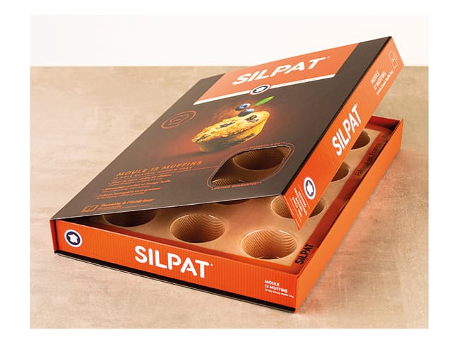 Stampo silicone muffin Silpat - 12 muffins - 40 x 30 cm - Demarle