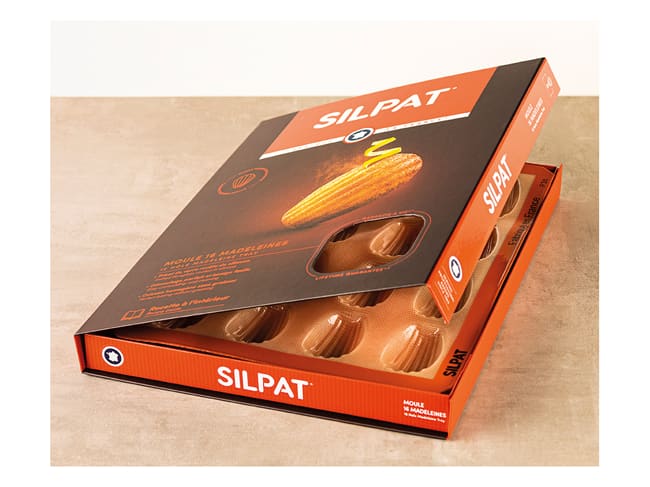 Stampo silicone madeleines Silpat - 12 madeleines - 40 x 30 cm - Demarle