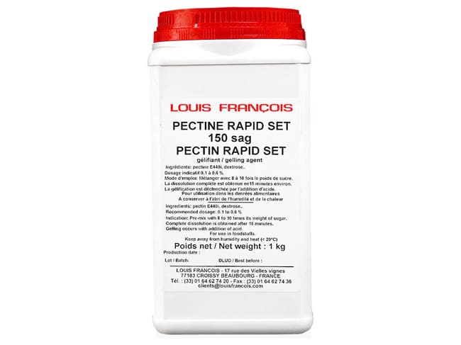 Pectina Rapid Set (agente gelificante) - 1 kg - Louis François