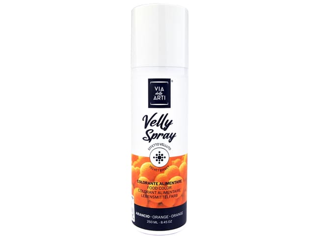 Colorante spray effetto vellutato - 250 ml - arancio - Velly Spray