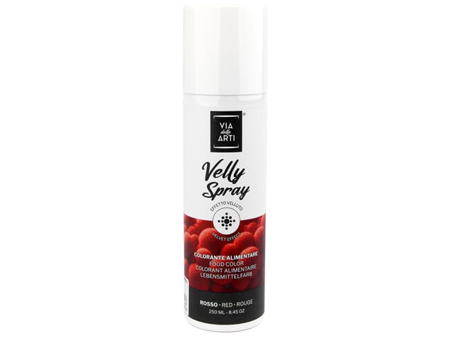 Colorante spray effetto vellutato - 250 ml - rosso - Velly Spray