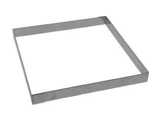 Cornice quadrata per crostata in acciaio inox