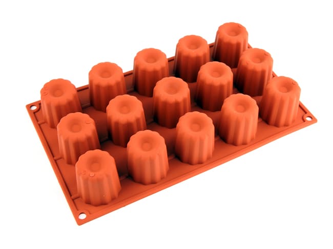 Stampo silicone Silicon Flex - 15 cannelés Ø 4,5 cm - 30 x 17,5 cm - Silikomart