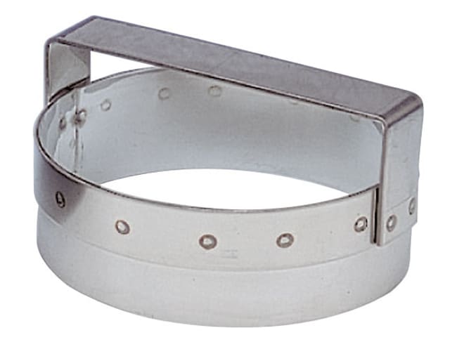 Taglierina rotonda semplice acciaio inox - con manico - Ø 14 cm - Mallard Ferrière