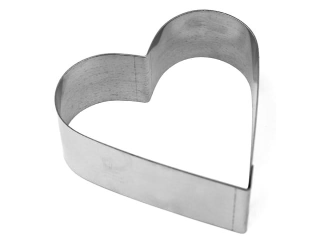Cornice a cuore in acciaio inox - 10 cm x h 3,5 cm - Matfer