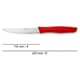 Serrated knife - Blade 11cm - Red handle - Arcos