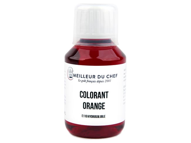 Orange Food Colouring E110 - Water soluble - 115ml - Meilleur du Chef