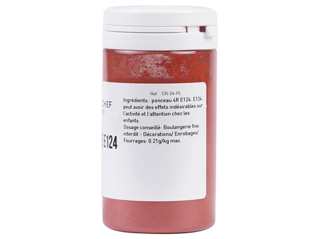 Red Food Colouring E124 - Fat soluble - 25grams - Selectarôme