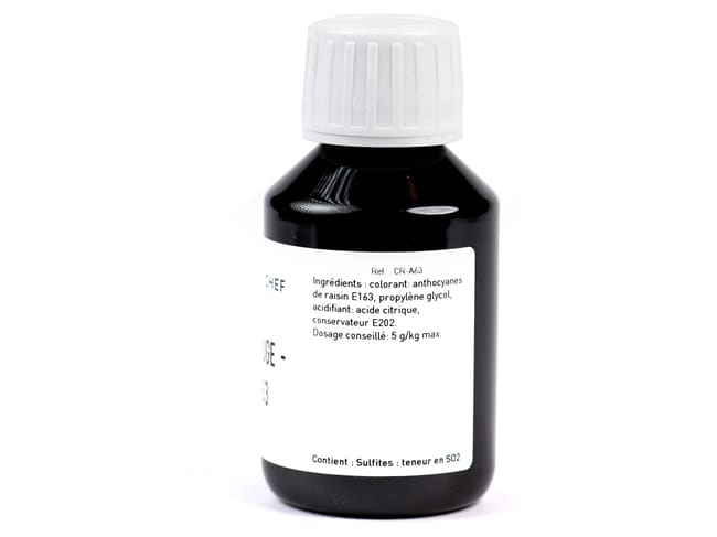Purple Red Food Colouring E163 - Water soluble - 115ml - Meilleur du Chef