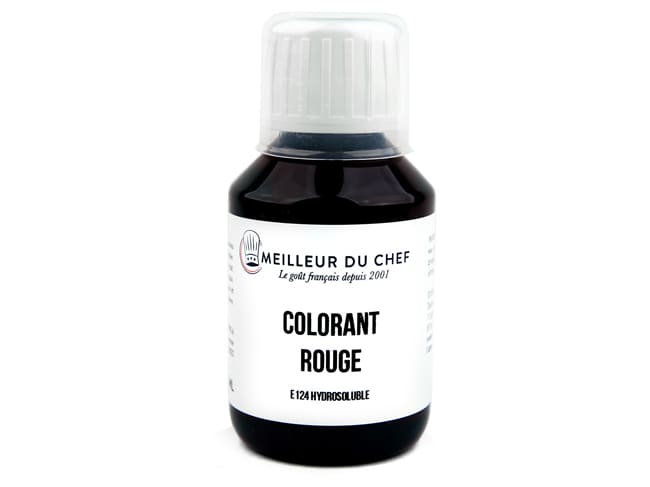 Strawberry Red Food Colouring E124 - Water soluble - 115ml - Meilleur du Chef