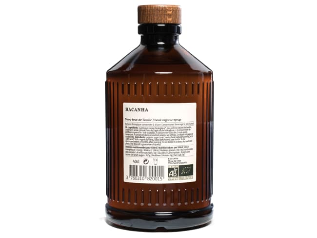 Organic Basil Syrup - 40cl - Bacanha