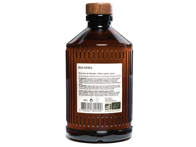 Organic Mint Syrup - 40cl - Bacanha