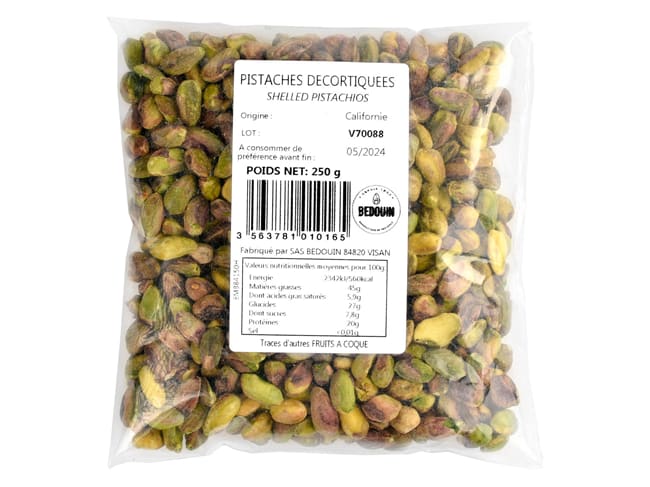 Whole Shelled Pistachios - 250 g - Bedouin