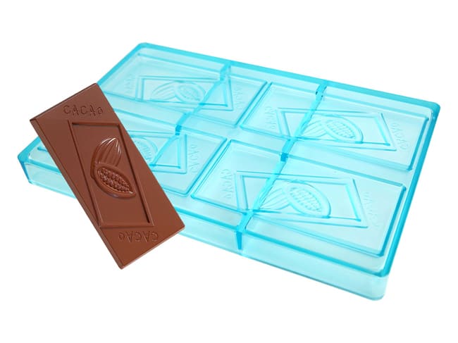 Cacao Chocolate Block Mould - 27.5 x 17.5cm