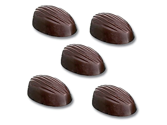 Chocolate tritan Mould (50 cavities) - Walnut Shell - 27,5 x 20,5cm