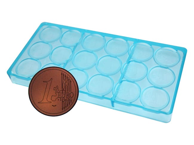 Chocolate Mould - 1 Euro Coin - 27.5 x 13.5cm