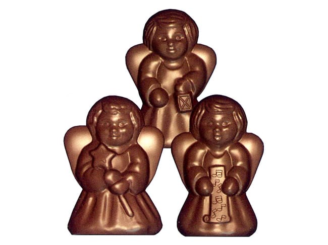 Chocolate Mould - 3 Angels - 6 cavities