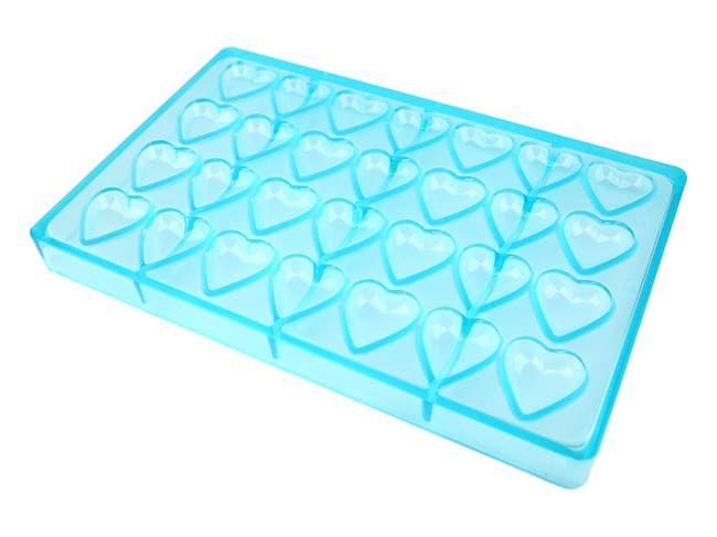 Heart Chocolate Mould - 27,5 x 17,5cm - 3,2 x 3,2cm