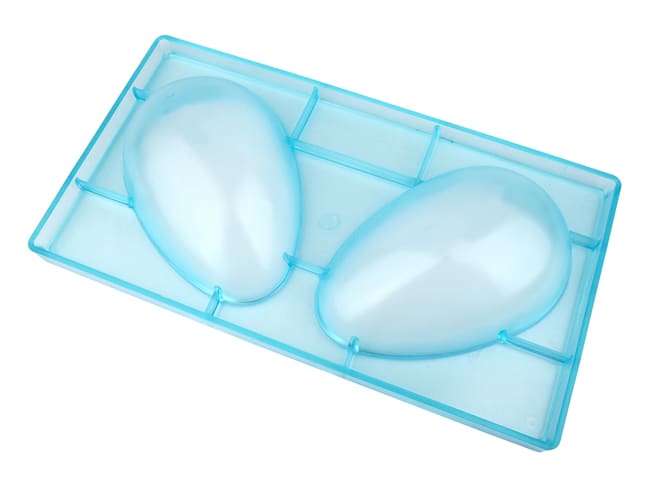 Plain Half Egg Mould - 2 cavities 17 x 11cm