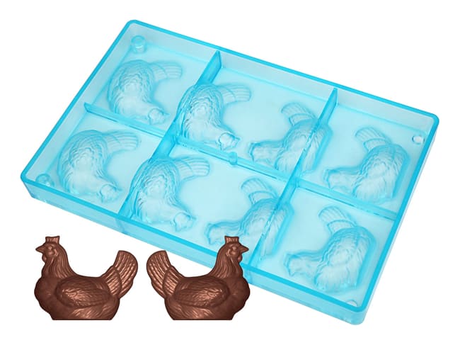 Rooster Chocolate Mould - 6,5 x 5,3cm