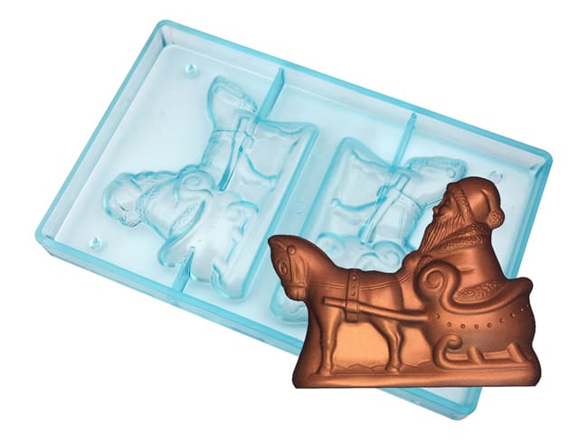 Chocolate Mould - Santa Claus - in Sledge