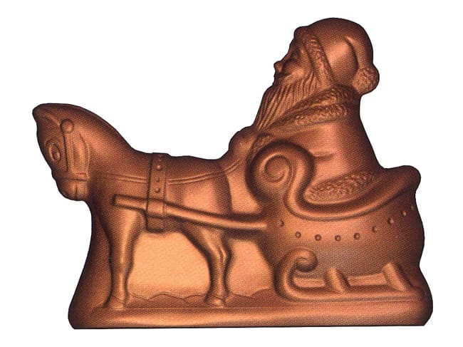 Chocolate Mould - Santa Claus - in Sledge