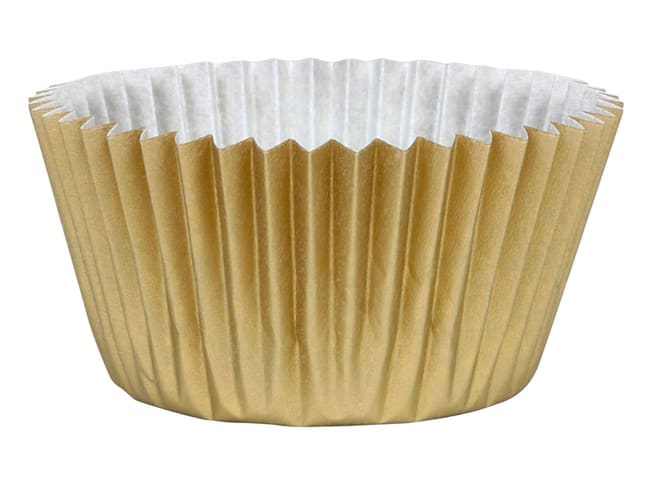 Cupcake Baking Cases (x 45) - Gold - Chevalier Diffusion