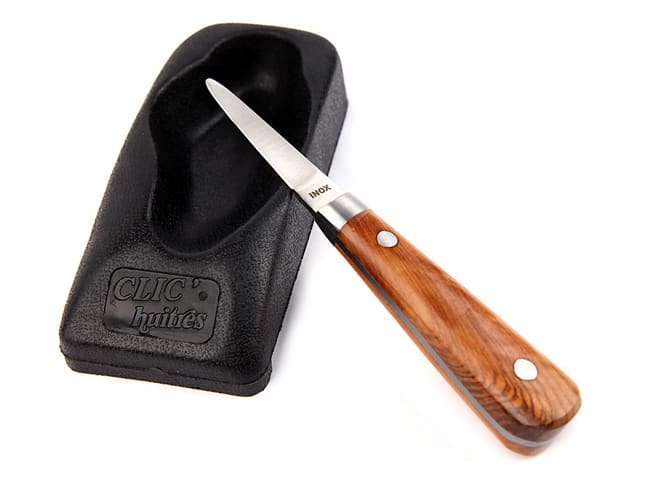 Oyster Knife with Shucking Block - Clic'huîtres