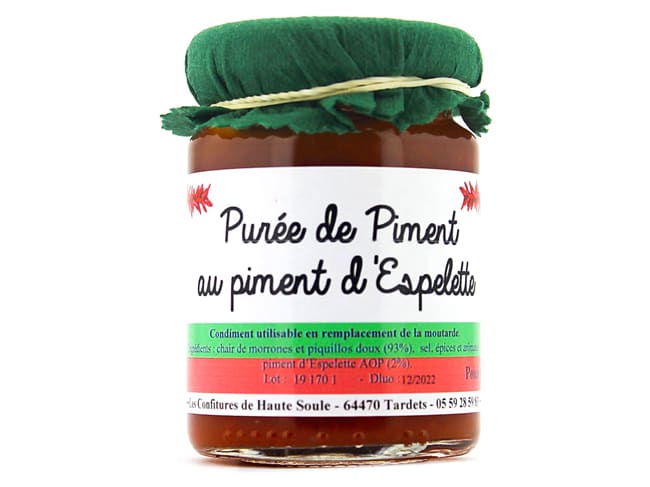 Chili puree 90 g - with Espelette pepper - Confitures de Haute Soule