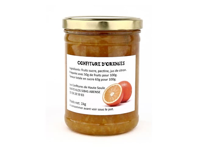 Orange Jam - 1kg - Confitures de Haute Soule