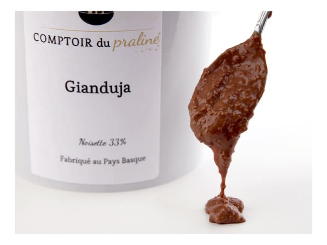 Authentic Gianduja Paste - 1kg - Comptoir du Praliné