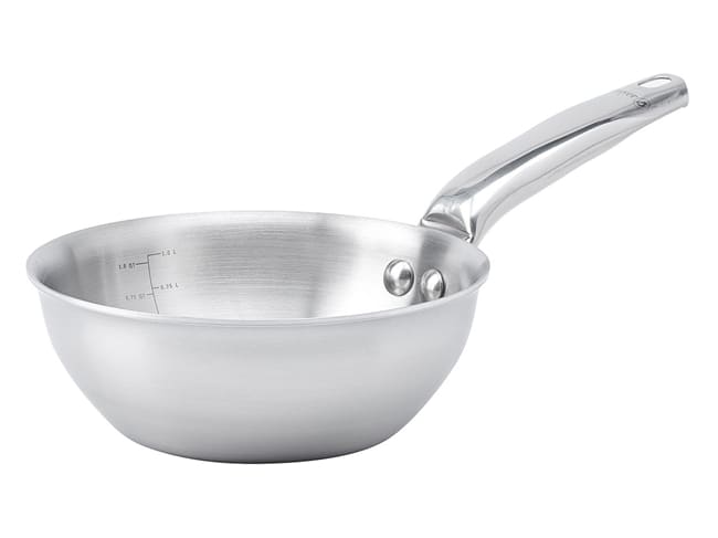 Alchimy stainless steel convex sauteuse frying pan - multilayer - Ø 16 cm - De Buyer