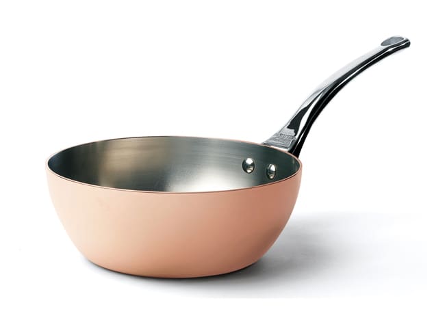 Copper/Stainless Steel Rounded Sauté Pan - Prima Matera - Ø 20cm - De Buyer