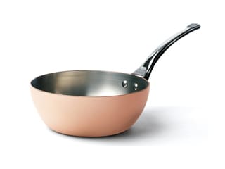 Copper/Stainless Steel Rounded Sauté Pan