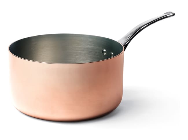 Prima Matera Copper/Stainless Steel Saucepan - Ø 14cm - De Buyer