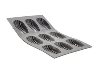 Elastomoule Silicone Madeleine Mould (9 cavities)