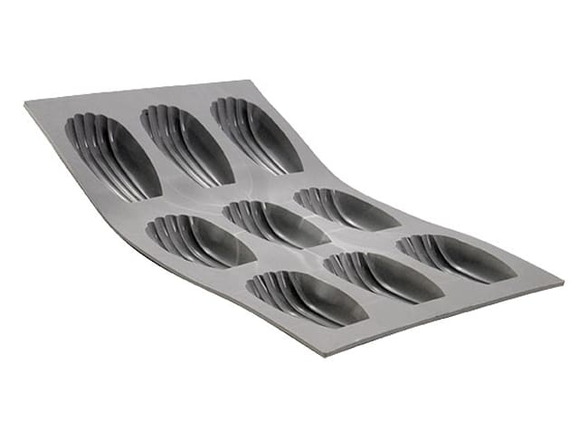 Elastomoule Silicone Madeleine Mould (9 cavities) - De Buyer